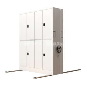 鑫星奈 手摇密集架移动档案柜钢制轨道密集柜 一列2组