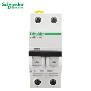 施耐德电气 断路器 空气开关 Acti9系列空开 A9 IC65N 2P 断路器小型空气开关 双匹双极 双进双出 16A 2P