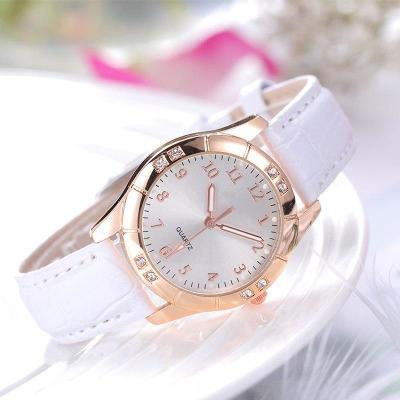儿童手表女学生韩版简约可爱初中小女孩少女心学院风防水夜光水钻同款同款