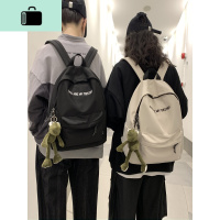 书包女韩版高中大学生百搭超火双肩包男简约字母初中生旅行背包潮NEW LAKE