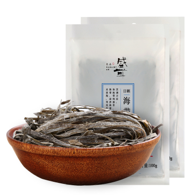 盛耳海带丝100g*2袋盐渍干海带丝裙带菜细丝新鲜干海带干货特产食材