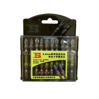 波斯(BOSI) 荧光系列6.3mm系列长抗冲击双头十字旋具头 PH2圆×65mm 10支 盒
