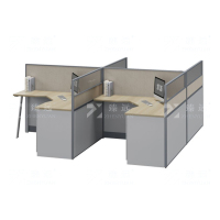 臻远 ZYGW-102职员桌办公桌屏风工作卡位 T型四人位