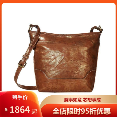 弗莱FRYE新款MelissaMetallic复古皮革小号简约时尚休闲淑女风女士手提包女斜挎包Bronze