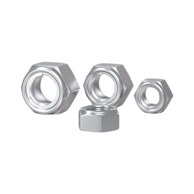 六角锁紧螺母GB/T6184 碳钢白锌(强度4.8) M8