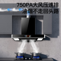 欢呼好太太抽油烟机欧式顶吸40立方大吸力排烟机家用吸油烟机自动清洗挥手感应顶吸式单烟机自行安装T168