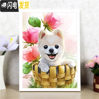 三维工匠新款儿童卡通可爱钻石画点钻十字绣砖石秀客厅卧室小幅5d2019满钻-钻石画-45*35厘米钻量多配20%-