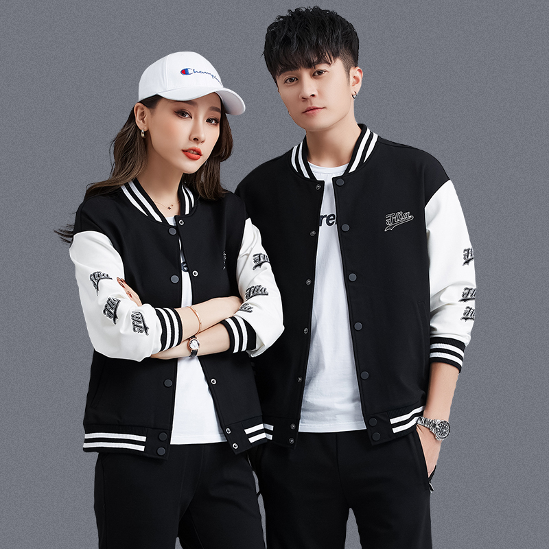 锋非凡 品牌情侣运动套装男女春秋季2021新款情侣装运动服男春秋季