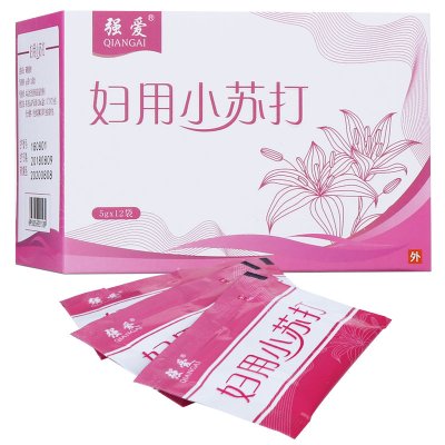 强爱妇用小苏打粉12袋/盒妇科专用碱性备孕私处洗液苏打水霉菌碳酸氢钠女