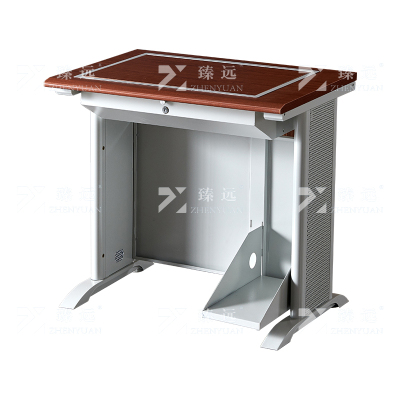 臻远 ZY4012422 隐藏式翻转电脑桌培训桌办公桌C款单人位