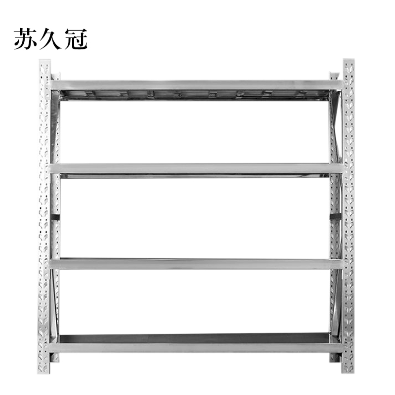 苏久冠加厚201不锈钢重型货架商用仓库多层置物架多功能储物架1200*600*2000mm