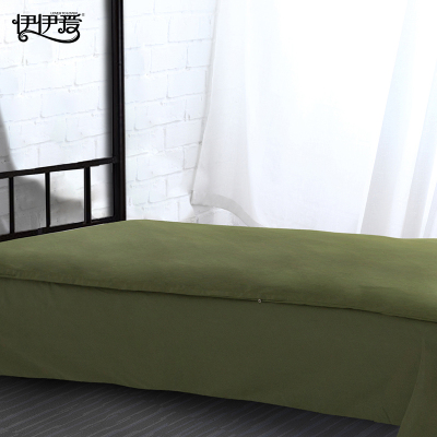 伊伊爱 全棉橄榄绿褥子