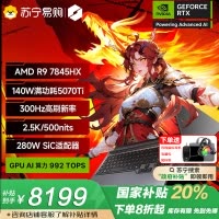 机械革命(MECHREVO)蛟龙16pro 16英寸游戏本笔记本电脑锐龙RTX5070Ti独显学生电竞设计办公商务全能本R9-7845HX 32G 1TB 300hz 2.5K灰