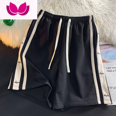 七斓短裤男士夏季外穿五分运动裤美式高街潮牌宽松情侣休闲沙滩中裤子