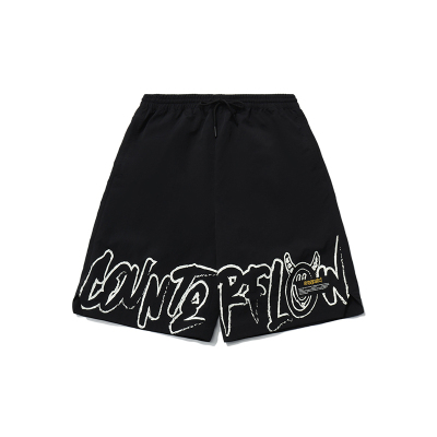 李宁CF牛掰运动短裤男士2021春季新款男装春季休闲裤子梭织运动裤