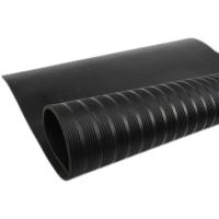 中锦科技 绝缘胶皮 黑色条纹3mm*1m*10m 卷