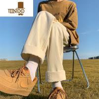 YANXU裤子男款美式直筒运动卫裤青少年男生潮牌工装宽松休闲长裤