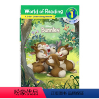 小3合1 [正版]英文原版 迪士尼经典动画故事书 书+CD 独立阅读系列 Disney Read-Along sto