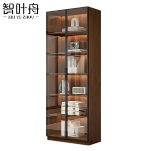 智叶舟办公柜双门80*32*200cm台