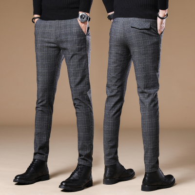 李维犀牛(LEEVIRHINO)春夏新品男士休闲裤男士百搭弹力修身修脚休闲裤男长裤-3