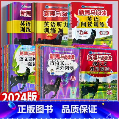 2本套装)现代文+阅读同步拓展训练 小学四年级 [正版]2024版新黑马阅读 小学一二三四五六年级语文现代文阅读古诗文阅