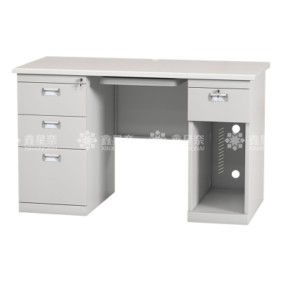 鑫星奈 钢制电脑桌办公桌职员桌员工桌学生写字台1.2米A款