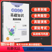语文基础知识高效训练[七年级] 初中通用 [正版]周计划初中语文基础知识高效训练 七八九年级/789年级 含答案 全国通