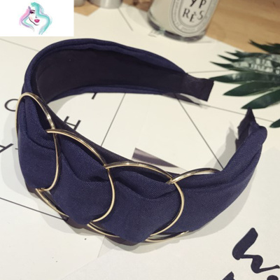 发卡发箍韩国洗脸头饰简约布艺森女宽边发窟头箍韩国发饰韩版女士你那么美墨发夹