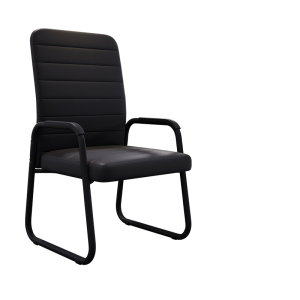 易企采 会议椅 办公椅 舒适麻将椅 弓形椅 舒适弓形会议椅 职员椅 电脑椅 书桌椅 西皮弓形黑框
