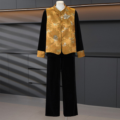 新款中老年女装妈妈装40-60岁洋气套装古风复古春装50岁中年人女