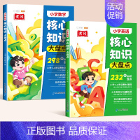 [英语+数学]核心知识大盘点 [正版]小学知识大盘点语文数学英语全套一年级二年级三四五六年级重点核心知识集锦大全人教版考