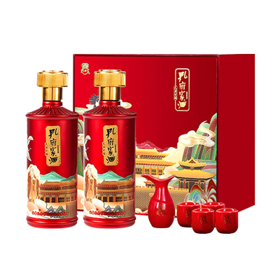 孔府家浓香型纯粮酒500ml 52度礼盒装 婚礼婚宴用酒精选糯米酿造通风储存