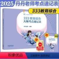 2025丹丹333大纲考点速记表[BH] [正版]新版2025丹丹教育学丹丹老师333考点速记表 333统考新大纲版教育