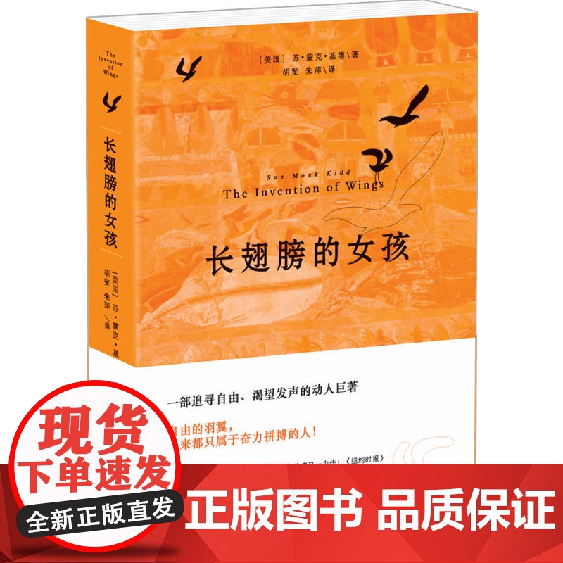 长翅膀的女孩 苏·蒙克·基德 译林出版社 正版书籍