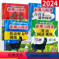 五年级(古诗文+现代文+英语听力+英语阅读)4册装 小学五年级 [正版]2023 新黑马阅读五年级语文现代文课外阅读注音