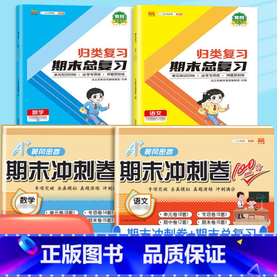 [总复习+冲刺卷]语文+数学(人教版)/共4本 一年级下 [正版]2023新版小学单元归类复习期末总复习一年级二年级三四