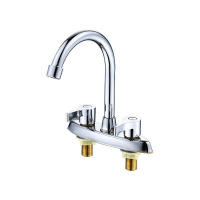 熙颖妮铜双孔双控冷热面盆龙头SKMP-005T个