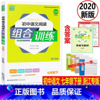 [正版]赠练习本2020版 通城学典 初中语文阅读组合训练 七年级下 浙江专版初一语文同步阅读训练现代文古诗词文言文课
