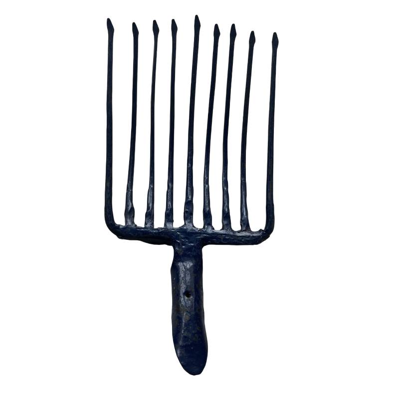 万梓 钢叉九齿整体式锻打 不带柄 把