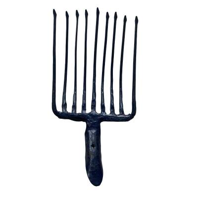 万梓 钢叉九齿整体式锻打 不带柄 把