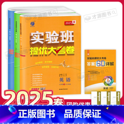 语数英[3本套装] 八年级下 [正版]2024秋春雨教育 初中实验班提优大考卷七八九年级上下册 语文人教数学苏科英语译林