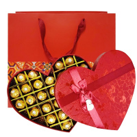 费列罗巧克力 Ferrero/费列罗榛果巧克力心形礼盒27粒礼盒装结婚喜糖零食品