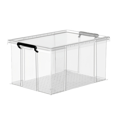 铁洋 透明直角抗压收纳箱 35L(46.5*33*28cm) 个