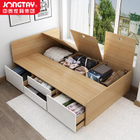 中泰(jongtay)板木床现代简约公寓宿舍1.2米单人床 J-JBDZ11