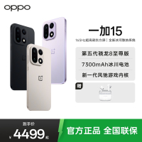 一加 15 12GB+256GB 绝对黑 性能 Ultra 超旗舰 第五代骁龙 8 至尊版 165Hz 超高刷东方屏 7300mAh 冰川电池 AI手机