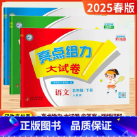 [25春]5下-语数英(3本)江苏专用 小学五年级 [正版]2025春新版亮点给力大试卷五年级上册下册语文人教版数学苏教