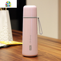 日式保温杯男女学生大容量便携304不锈钢水杯子创意情侣刻字茶杯 FENGHOU 白色