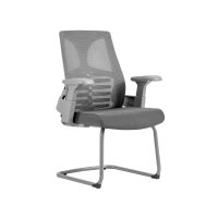 初嘉CJ-7108办公椅弓形椅电脑椅网布学习椅会客网椅 灰框