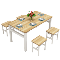 鑫环境 100*60*74单桌 桌椅组合食堂餐馆家用吃饭桌出租房用小户型快餐桌小吃店桌子桌子