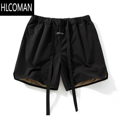 HLCOMAN工装美式炫彩阔腿短裤夏男女情侣宽松潮牌高街4四分五分沙滩裤子